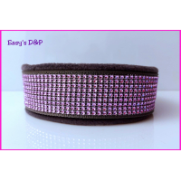 Halfcheck grijs roze bling OP=OP